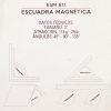ESCUADRA MAGNETICA 3'; 25 LBS ESM611 - Imagen 3