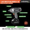 LLAVE IMPACTO 1/2'; 18V + 2 BAT 2AH + CARGADOR - Imagen 3